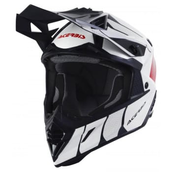 CASQUE X-TRACK VTR BLANC/ROUGE