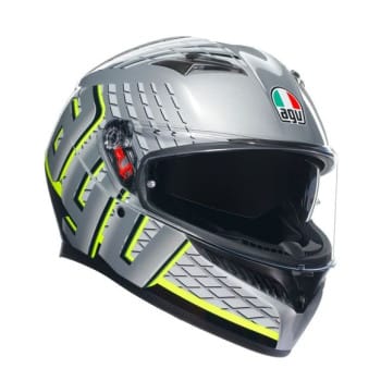 CASQUE K3 FORTIFY GRIS/JAUNE